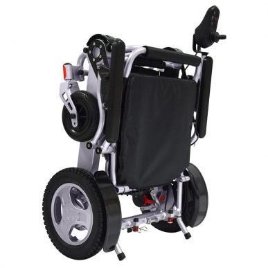 powered wheel chair folded