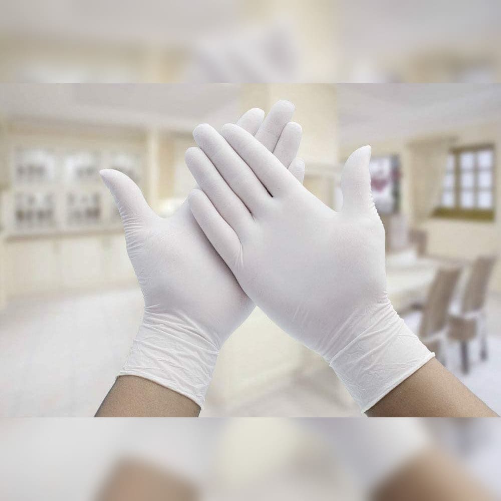 Nitrile Gloves – White