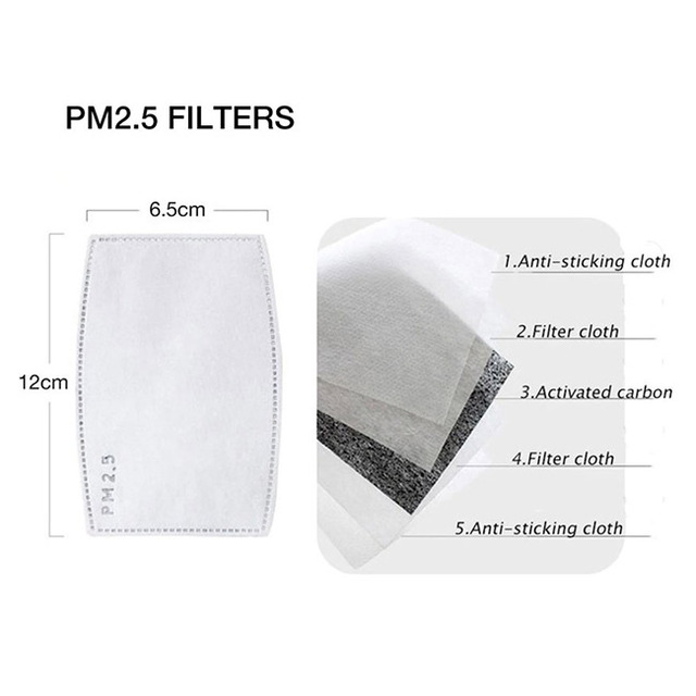 Pm2 5 face mask filters pack of 10 surgical supplies medical